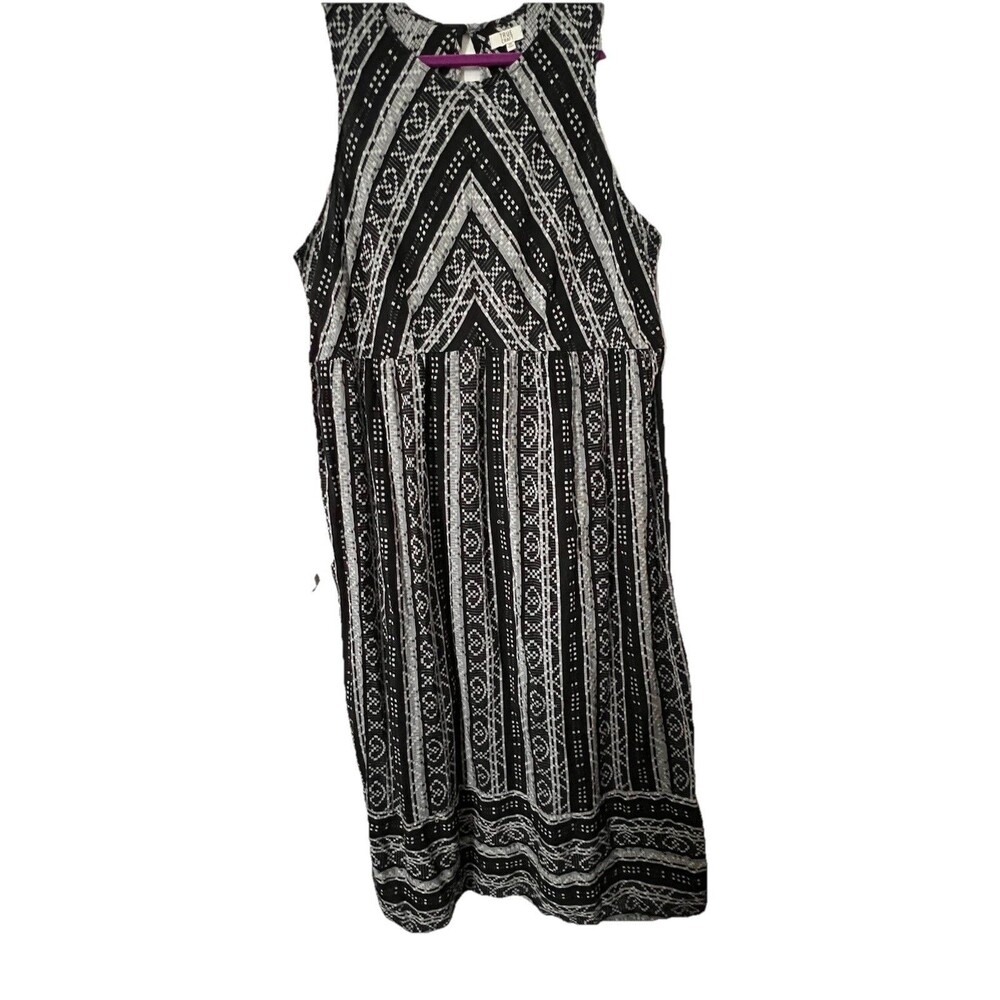Women’s Black And White True Craft Maxi Sundress Size 2X